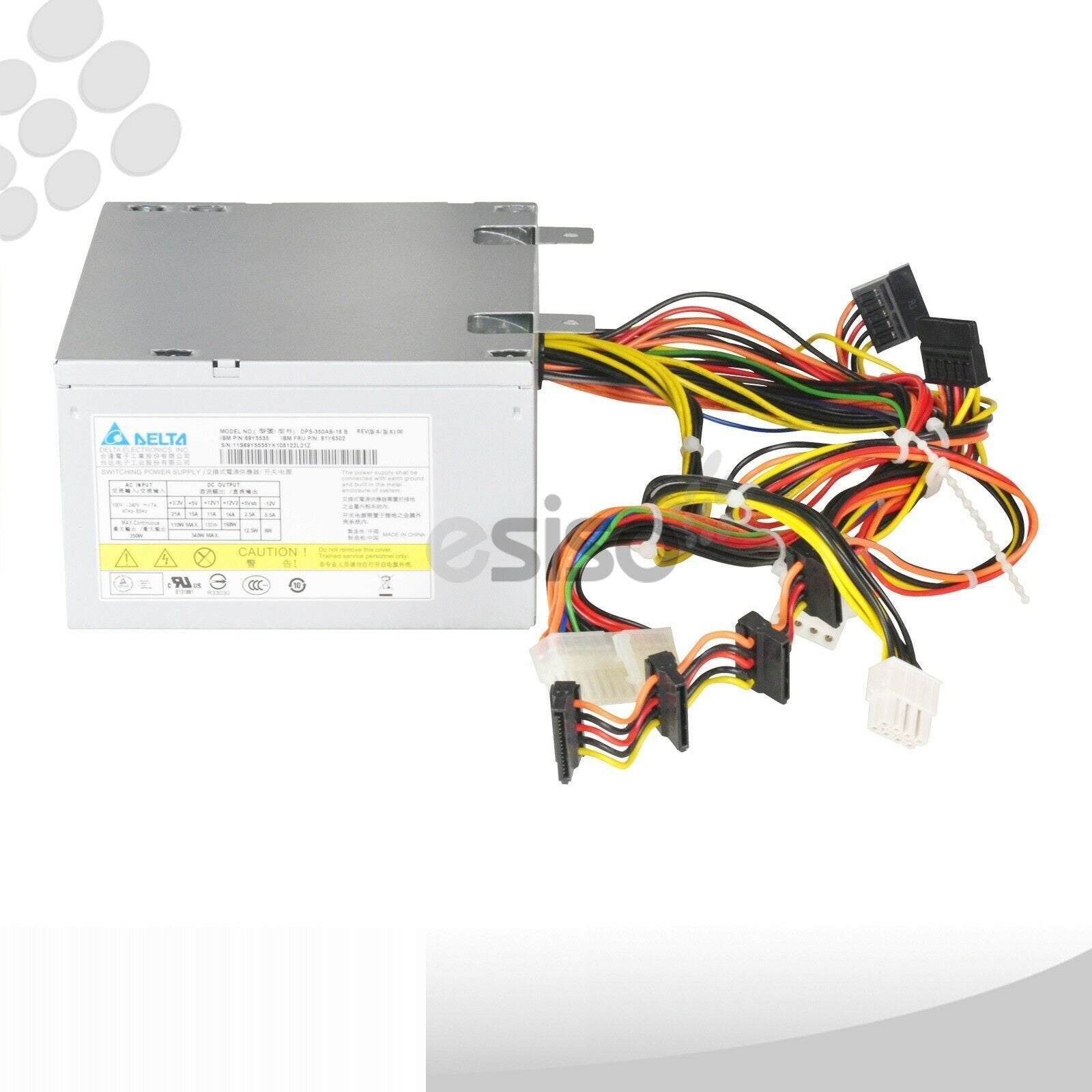 81Y6302 69Y5535 DPS-350AB-16 B IBM 350W SWITCHING POWER SUPPLY Fonte - AloinfoUSA