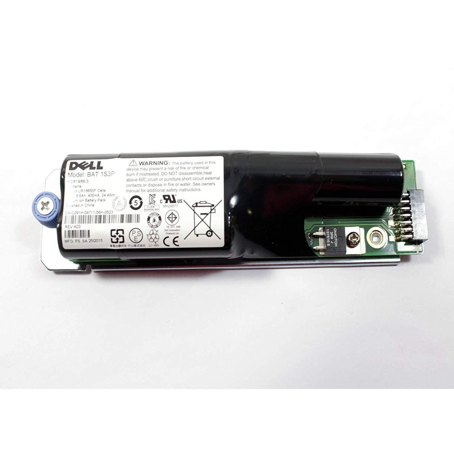 Bateria Dell Powervault MD3000Raid Back-Up Battery JY200 C291H 2.5V 6.6Ah 400mA BAT_1S3P 24.4Wh UR18650F - AloinfoUSA