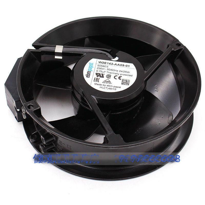 Cooler ebmpapst W2E143-AA09-01 17251 230V 0.12A high temperature fan - AloinfoUSA