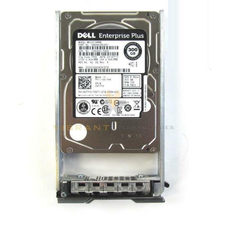 Dell 0877Y3 Equallogic 300GB SAS 15K 6Gbps 2.5" PS6100 636946495060 - AloinfoUSA
