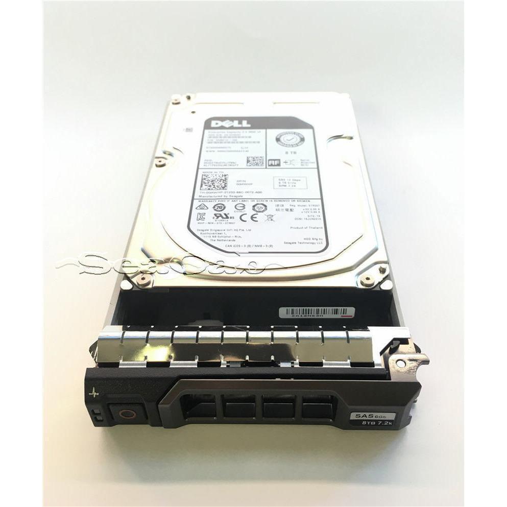 Dell 8TB 7.2K SAS 12Gbps 3.5" Drive PowerEdge T310 T320 T410 T420 T610 T620 T710 044YFV 0391KC 754031162175 - AloinfoUSA