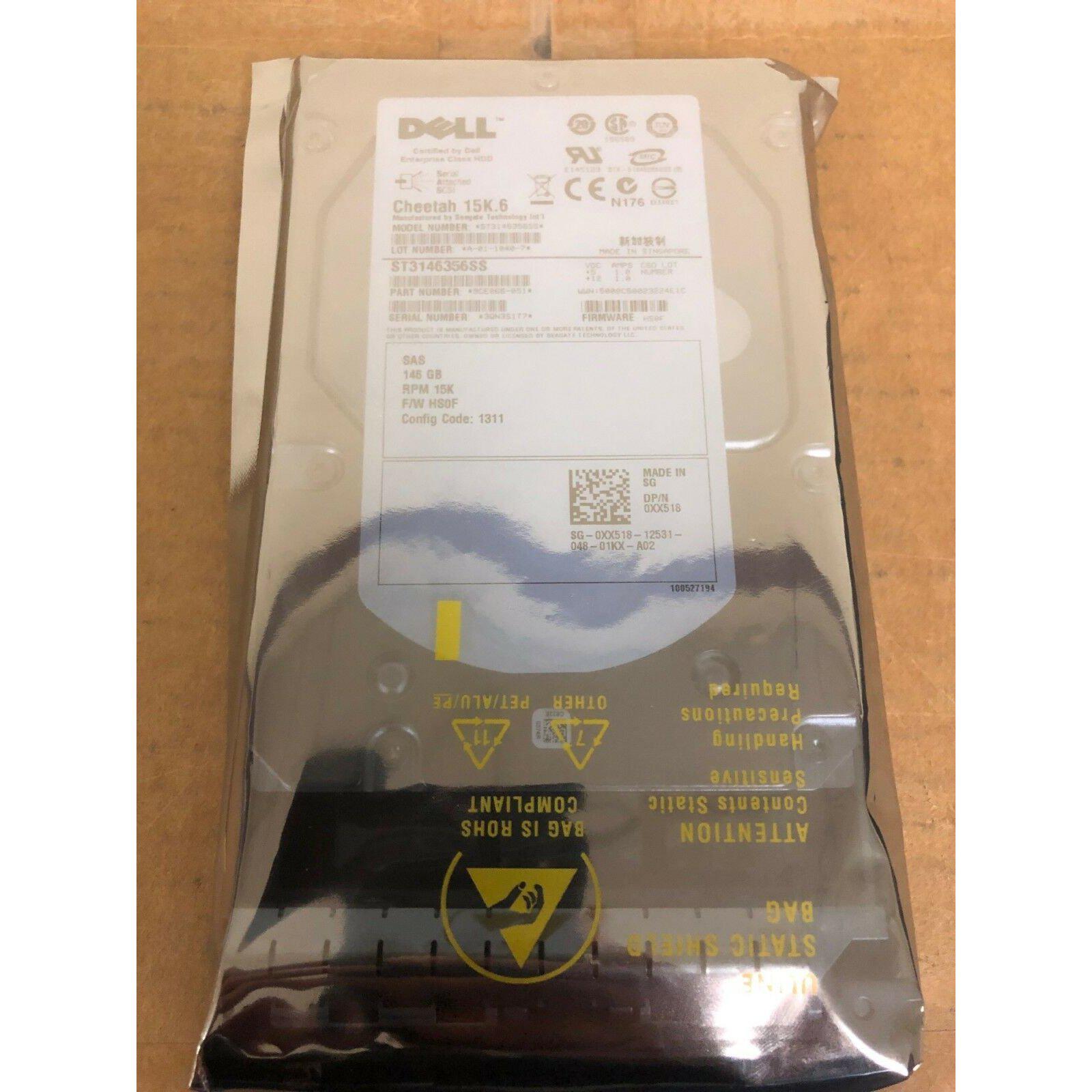 DELL 9CE066-051 Cheetah 15K.6 SAS 146 GB 3.5 " HDD Server Hard Drive - AloinfoUSA