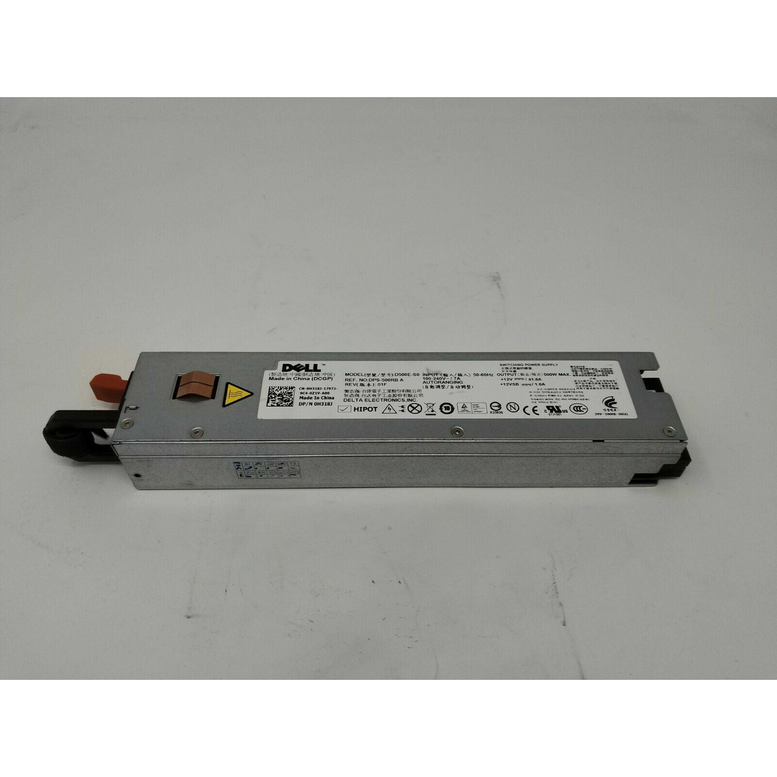 Dell H318J DPS-500RB A 500 WATT POWER SUPPLY FOR POWEREDGE R410 - AloinfoUSA
