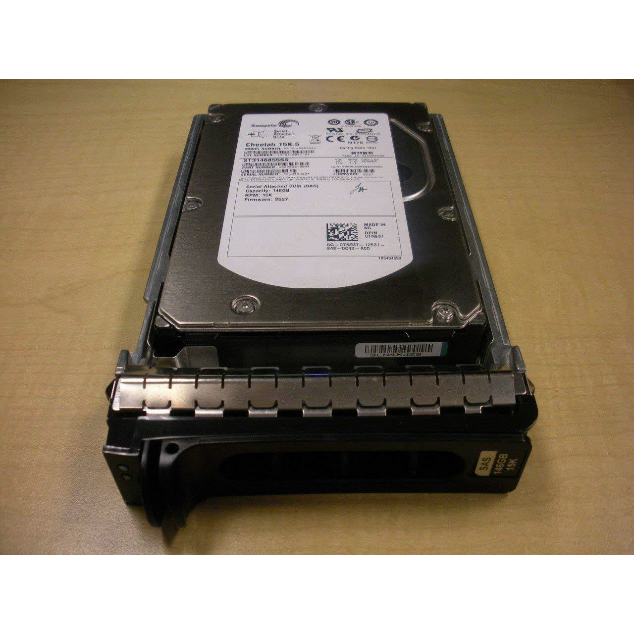 DELL TN937 146gb 15K SAS 3.5 Drive with Poweredge 1950 2950 Tray - AloinfoUSA