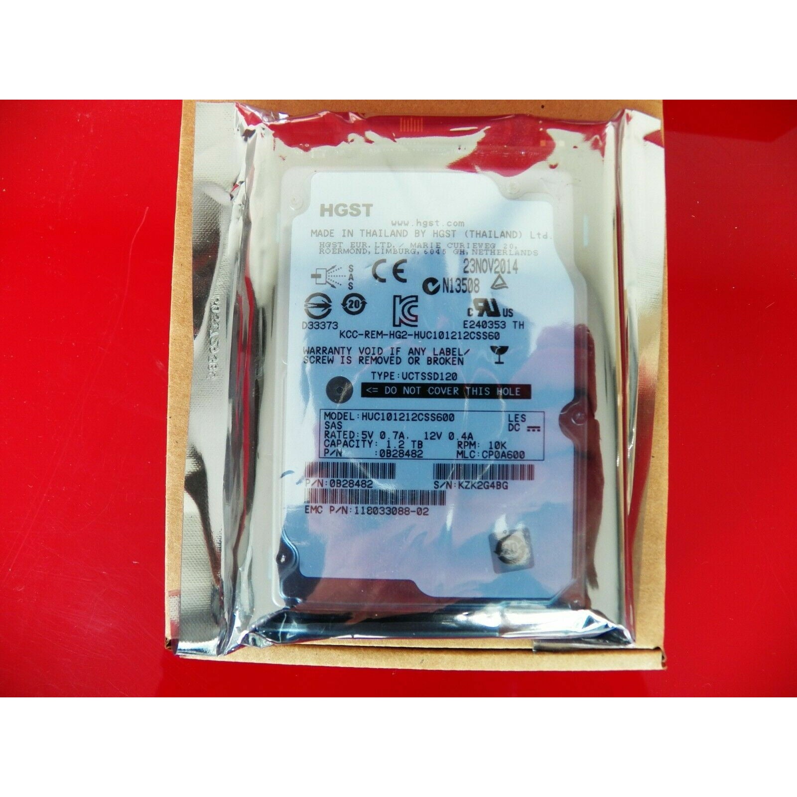 EMC 1.2TB 10K 6G SAS 2.5" V4-2S10-012 V5-2S10-012 V6-2S10-012 005050084 - AloinfoUSA
