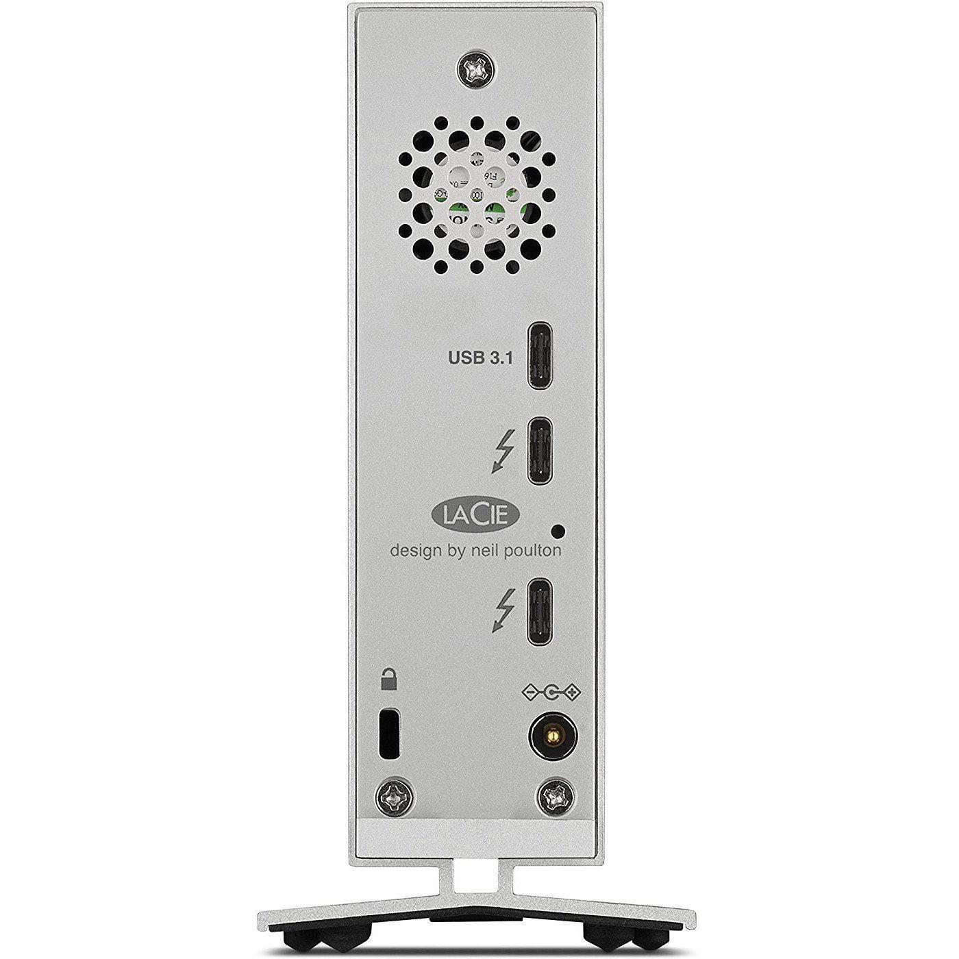 HD externo LaCie d2 Thunderbolt 3, 8TB USB 3.1 External Hard Drive + 1mo Adobe CC All Apps (STFY8000400) - AloinfoUSA