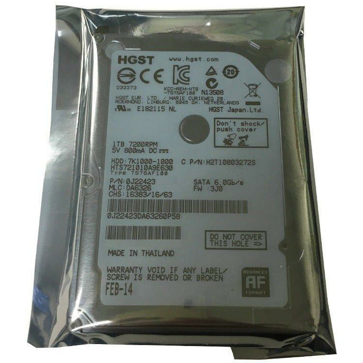 HGST 1TB 32MB Cache 7200RPM SATA III (6.0Gb/s) 2.5" PS3 & PS4 Hard Drive 0J22423 - AloinfoUSA