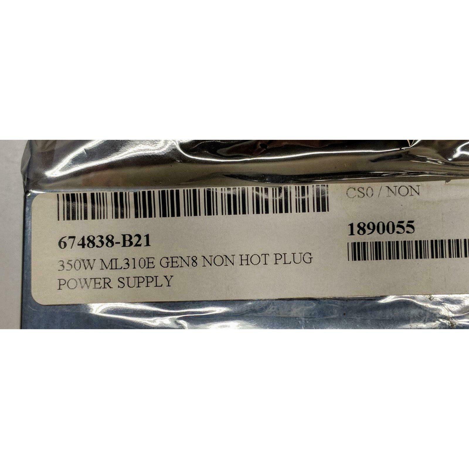 HP 350W Integrated Power Supply 674838-b21 686761-001 ML310E Gen8 5711045664052 - AloinfoUSA
