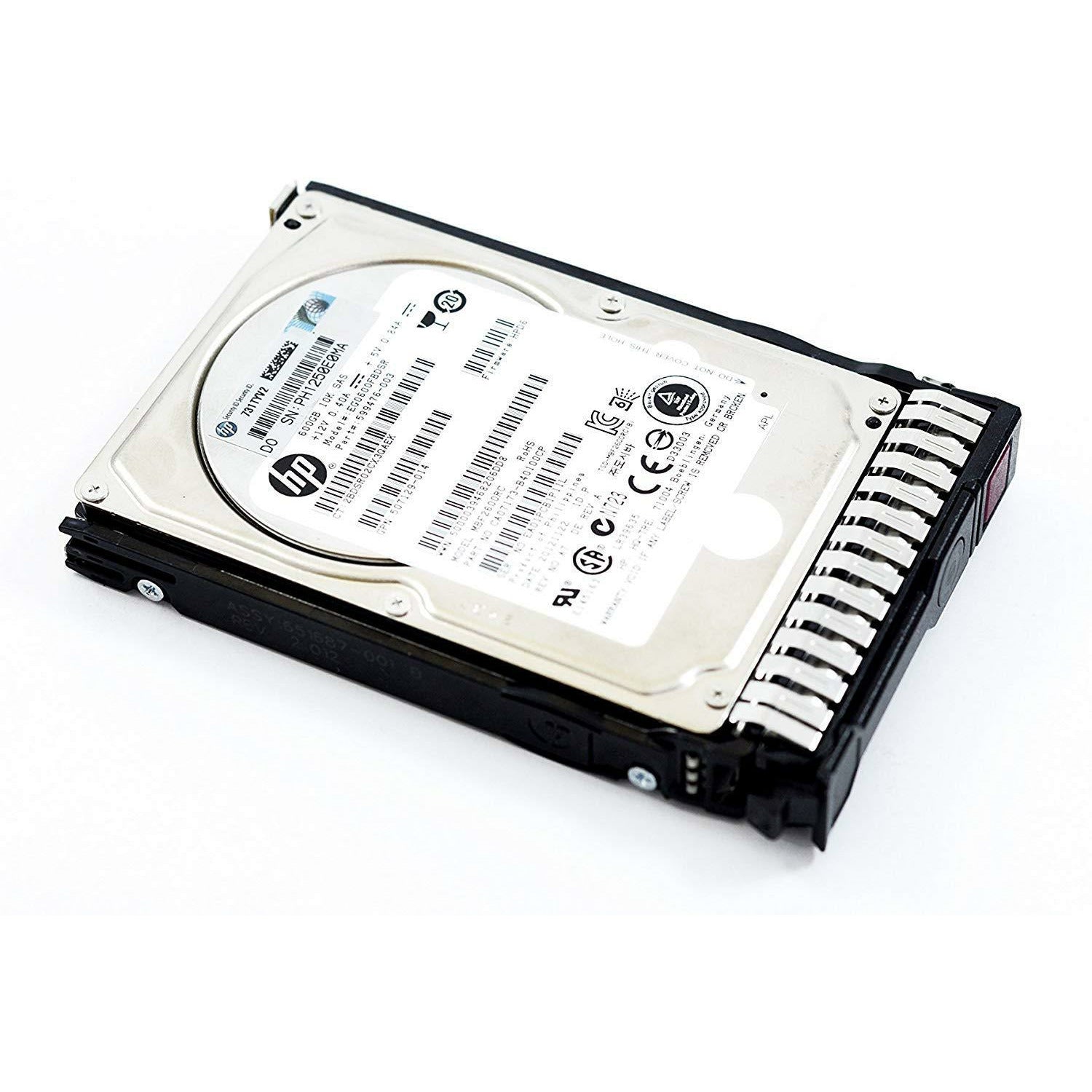 HP 600GB 6G SAS 10K RPM SFF 2.5-Inch SC Enterprise Hard Drive - AloinfoUSA