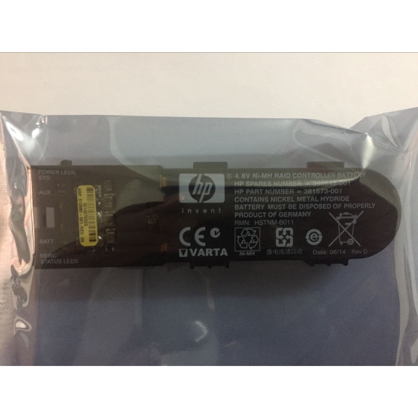 HP Battery 381573-001 398648-001 for Smart Array P400 P600 P800 2012 13 14 15 Bateria 4052777043359 - AloinfoUSA