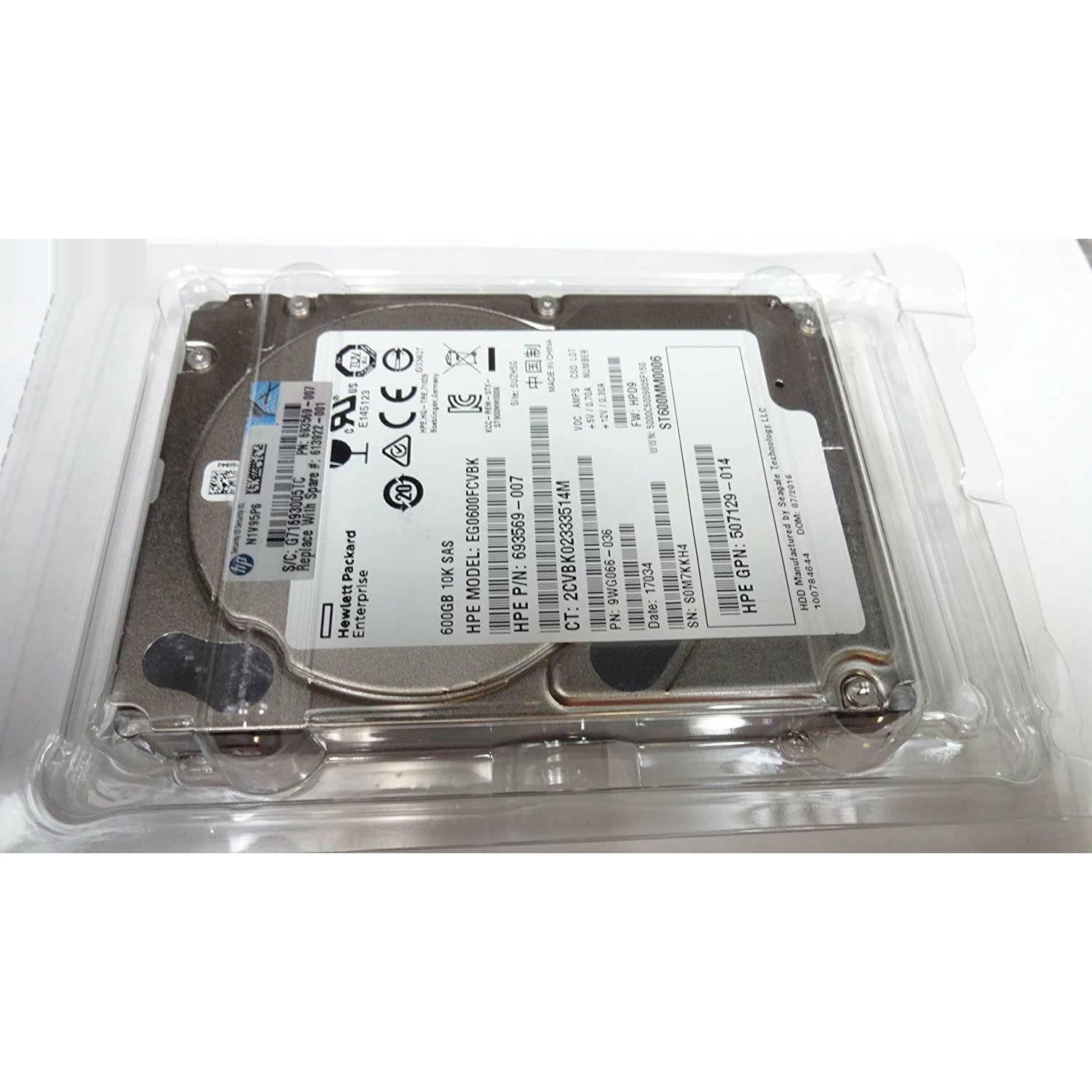 HP EG0600FCVBK 600GB 10K RPM SAS HDD - AloinfoUSA