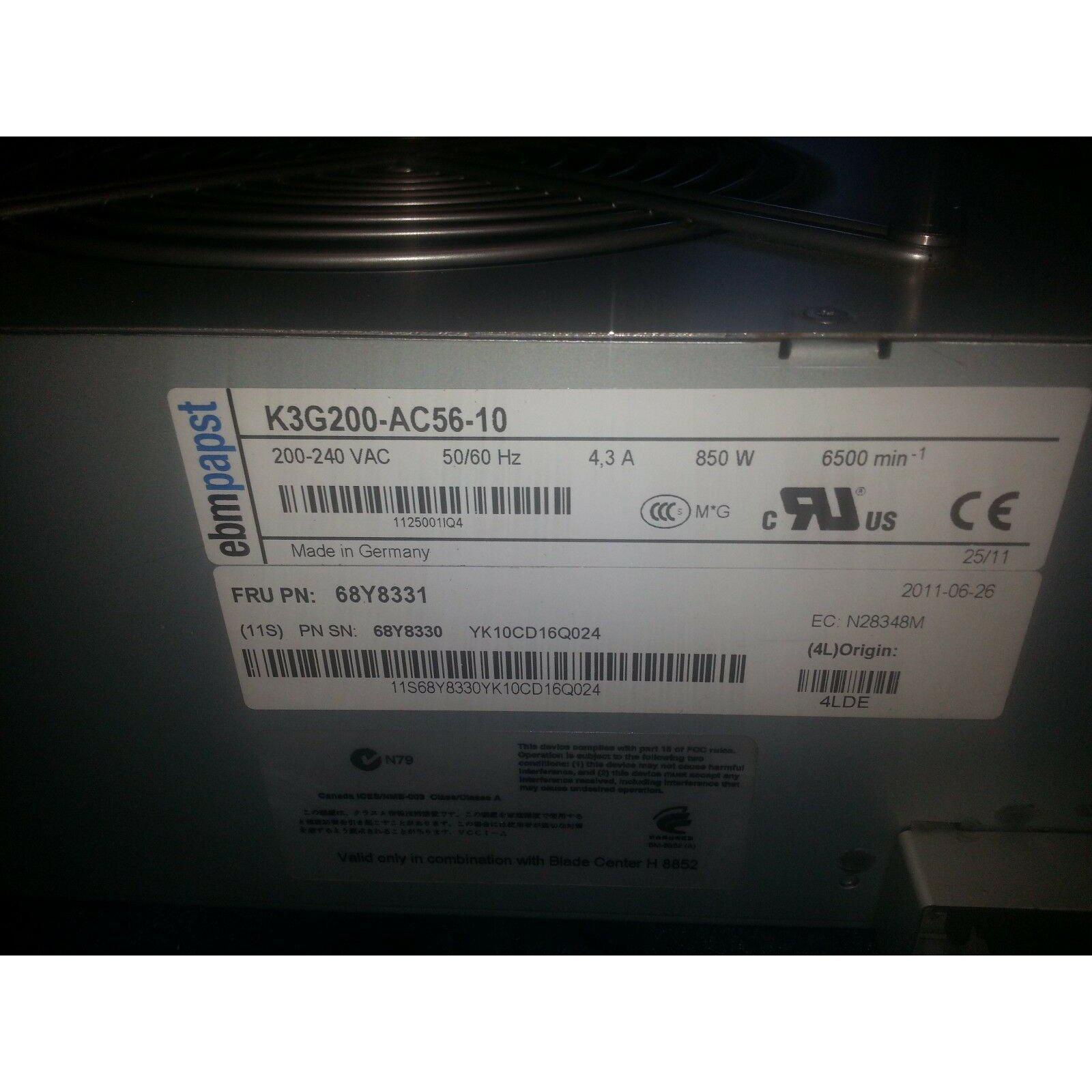 IBM 8852 BladeCenter H Enhanced Blower 68Y8331 68Y8330 68y8331 787421258462 - AloinfoUSA