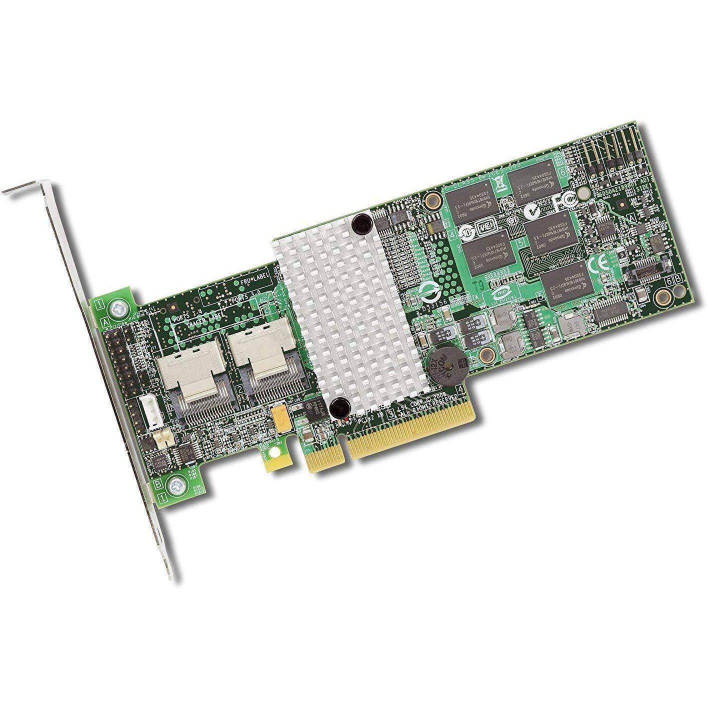 LSI LOGIC LSI00202 Megaraid SAS 9260-8i 8 PORT 6Gb/s SATA RAID controller 512MB PCI-Express Kit - AloinfoUSA