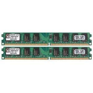 Memoria 4GB (2x2GB) DDR2 800MHz 240-Pin ECC UDIMM PC2-6400 para HP KVR800D2N5K2 - AloinfoUSA