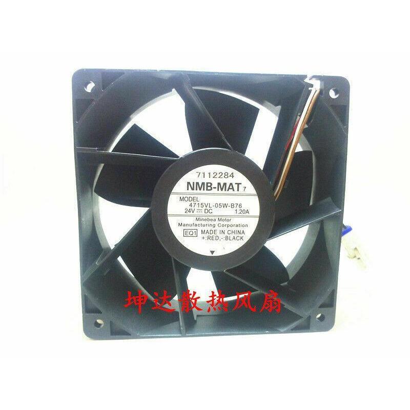 NMB-MAT 4715VL-05W-B76 12038 24V 1.20A 12CM inverter cooling fan - AloinfoUSA