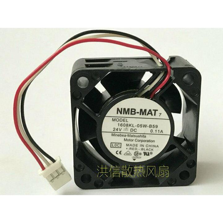 Original NMB Fan 1608KL-05W-B59 DC 24V 0.11A 3 Pin 4020 4CM Inverter fan - AloinfoUSA