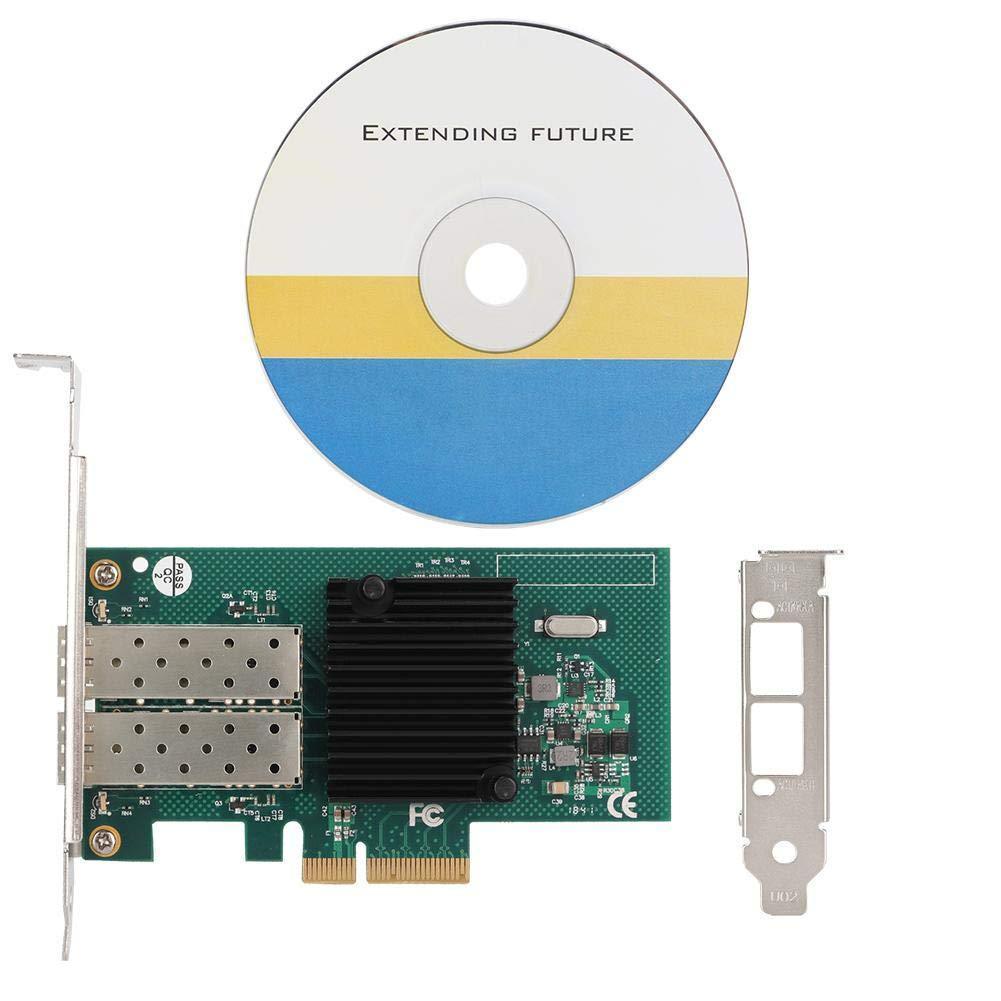 PCI-E Network Card for Intel 82576EB, 10/100/1000mbps Dual Port Fiber PCI Express Gigabit Network Card Adapter for Intel 82576EB - AloinfoUSA