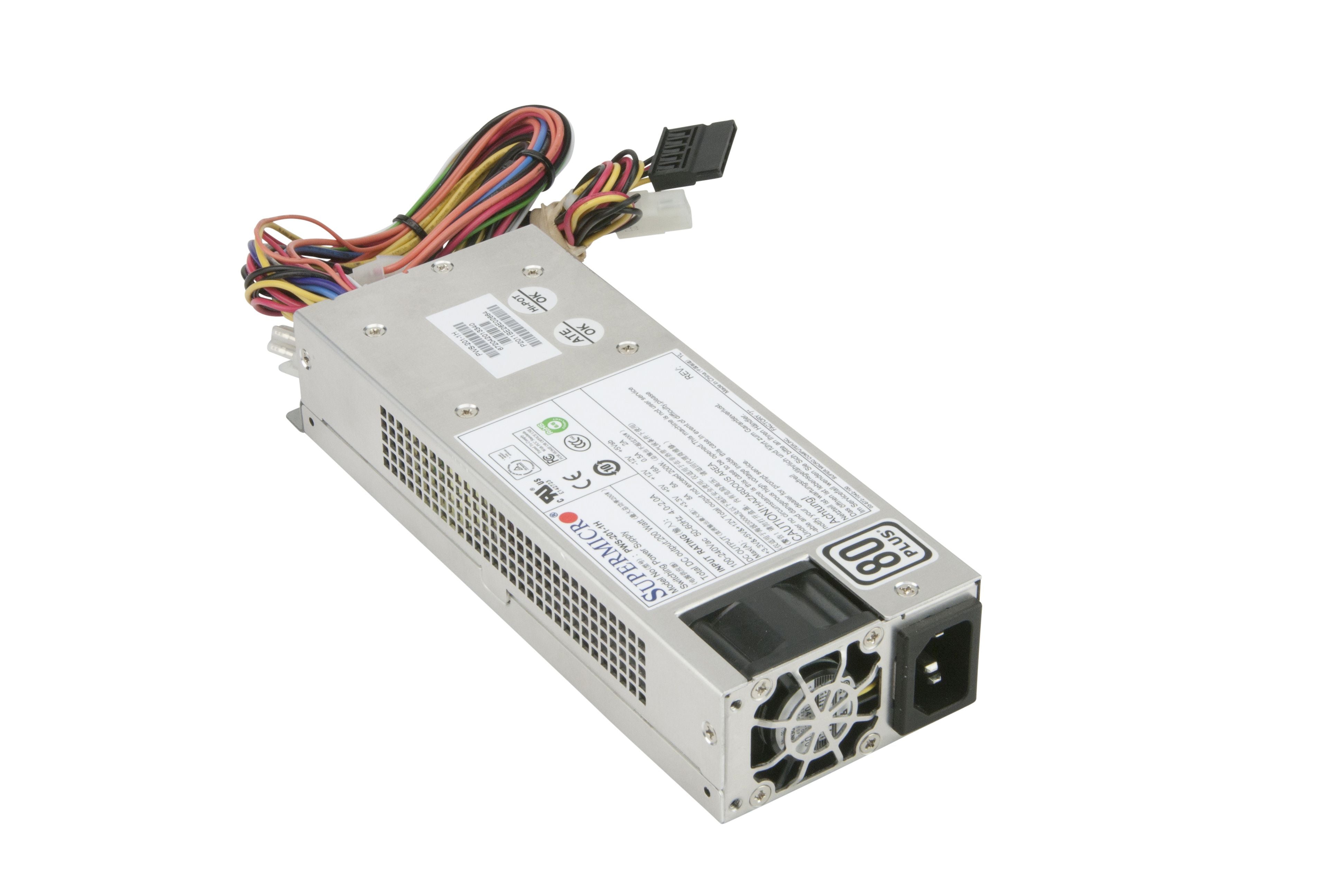 Fonte Supermicro PWS-201-1H 200W Low Noise High-Efficiency Power Supply 80PLUS - AloTechInfoUSA