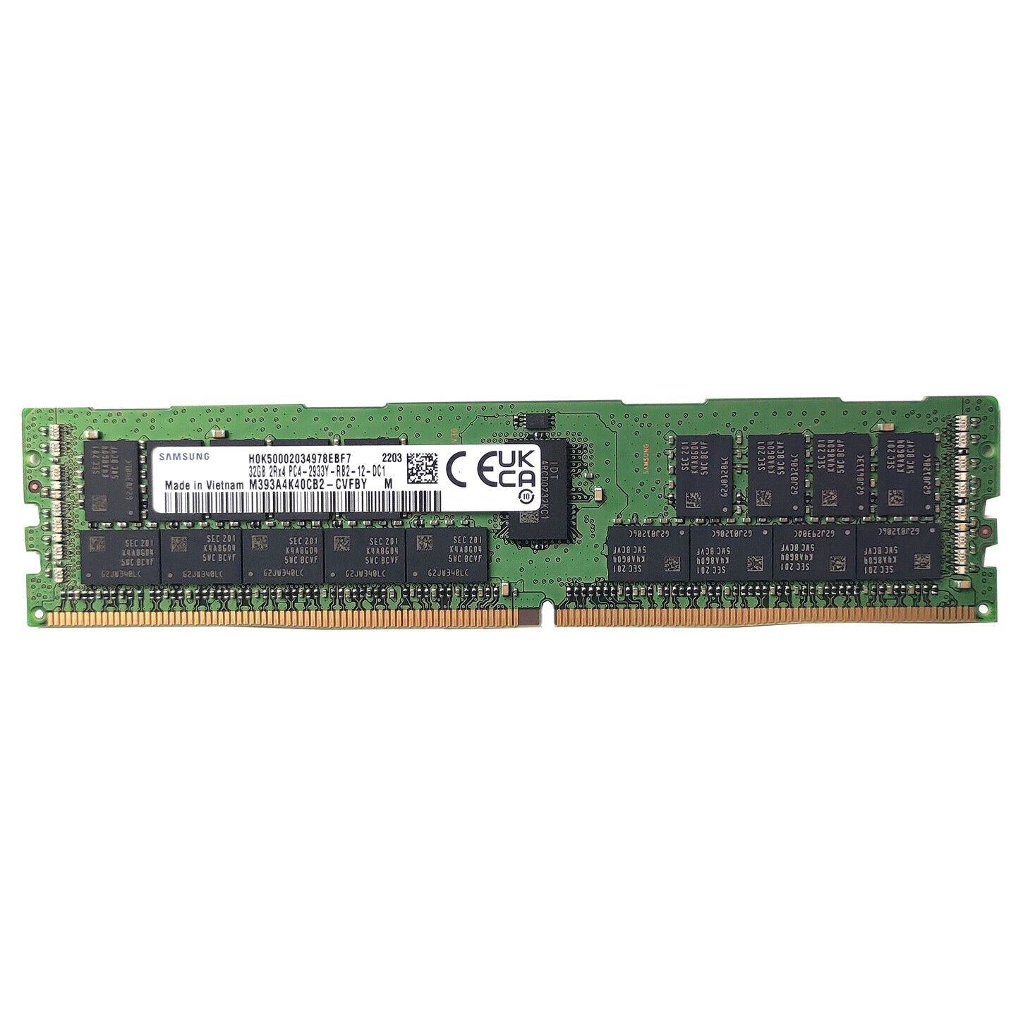 memory Samsung 32GB DDR4 2933 MHz ECC Reg M393A4K40CB2-CVF Compatible HP P00924-B21 Ram spots- show original title - AloTechInfoUSA