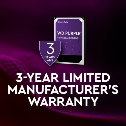 Disco WD Purple 10TB Surveillance 7200 RPM SATA lll 256MB 3.5" Internal HDD WD101PURZ - MFerraz Tecnologia