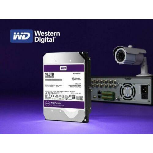 Disco WD Purple 10TB Surveillance 7200 RPM SATA lll 256MB 3.5" Internal HDD WD101PURZ - MFerraz Tecnologia
