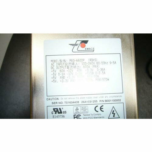 Fonte EMACS / Zippy MX3-6600P Server - Power Supply 600W, MX3-6600P - MFerraz Tecnologia