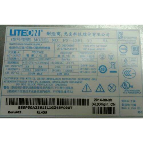 Lenovo 54Y8900 Power Supply