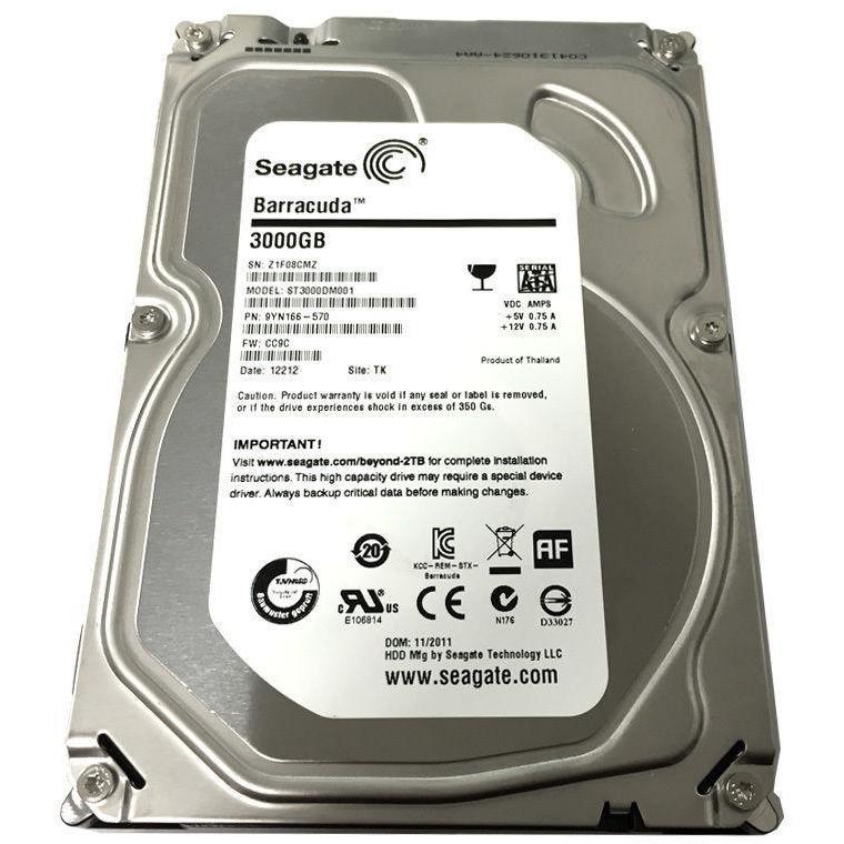 Seagate 3TB 64MB Cache 7200RPM 3.5" SATA III Desktop Hard Drive -PC/Mac/CCTV DVR 8879777622287 - AloinfoUSA