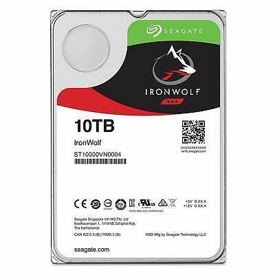 Seagate IronWolf 10TB NAS Internal HDD HDD 3.5 Inch SATA 6Gb/s (ST10000VN004) - AloinfoUSA