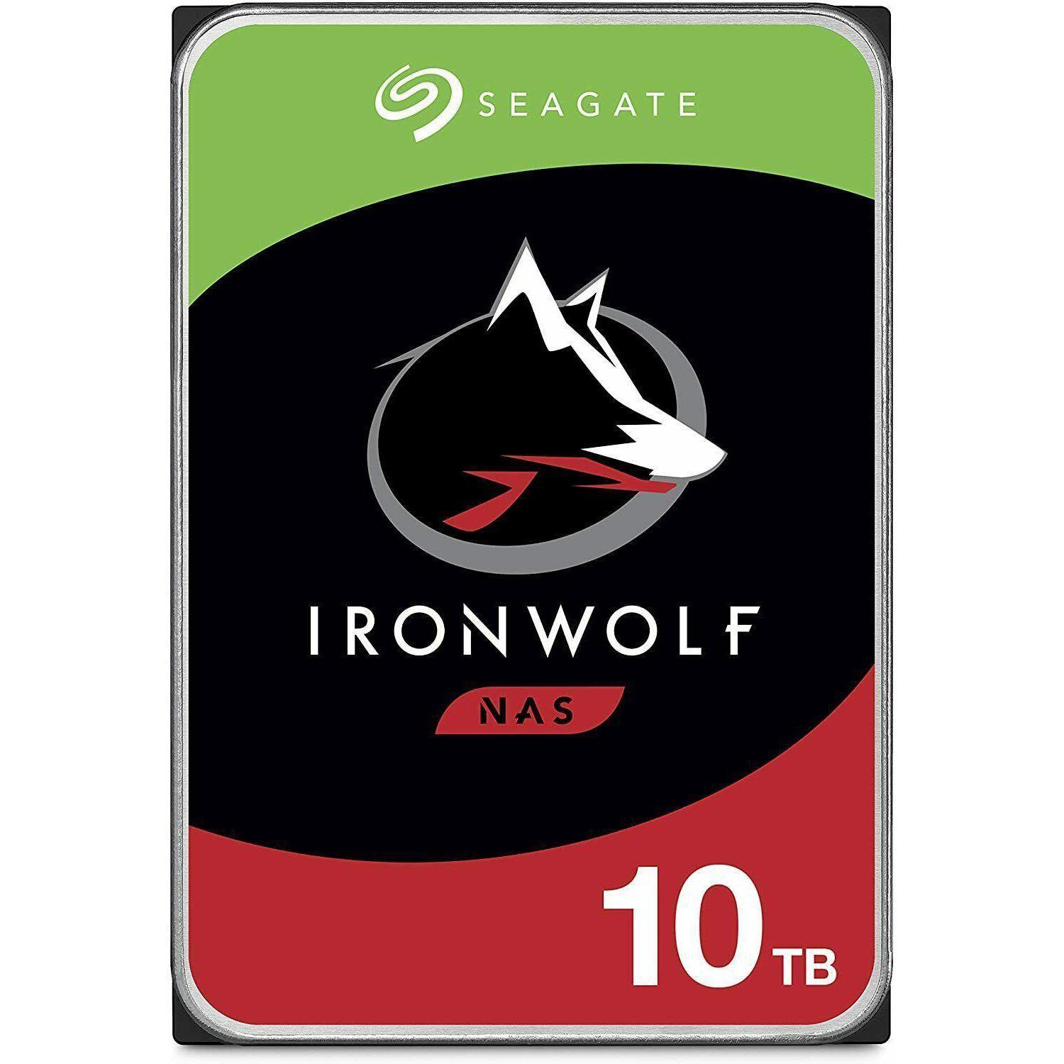 Seagate IronWolf 9.8TB Internal 7200RPM 3.5" (ST10000VN0004) NAS 763649117972 - AloinfoUSA