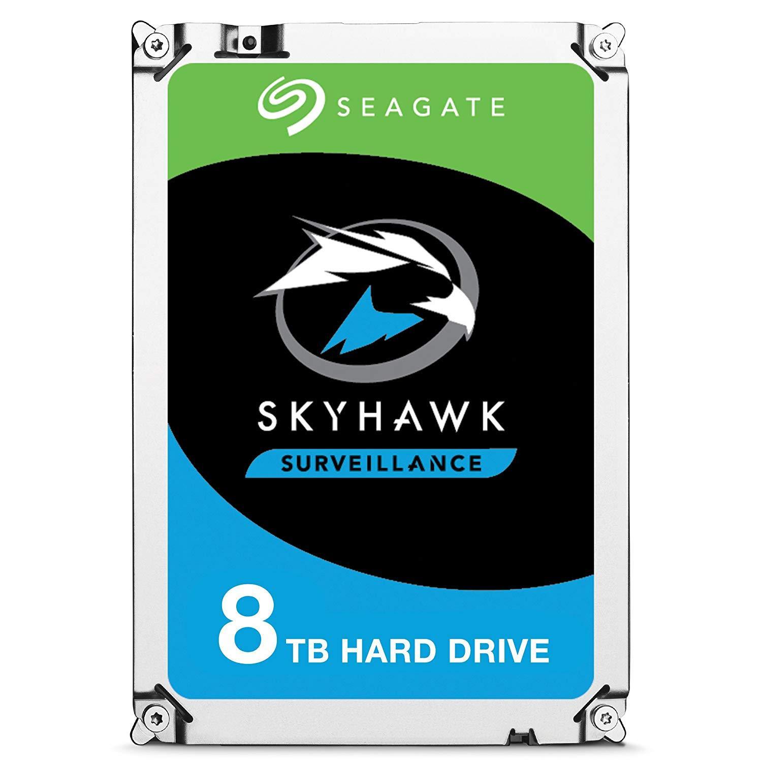 Seagate SkyHawk 8TB Surveillance Internal Hard Drive HDD – 3.5 Inch SATA 6Gb/s 256MB Cache for DVR NVR Security Camara System with Drive Health Management (ST8000VX0022) - AloinfoUSA