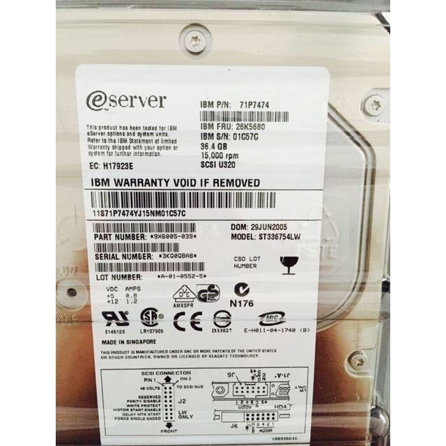 Seagate/IBM (ST336754LW) 36.7GB, 15000RPM, 3.5" Internal Hard Drive 2000010198757 Disco - AloinfoUSA