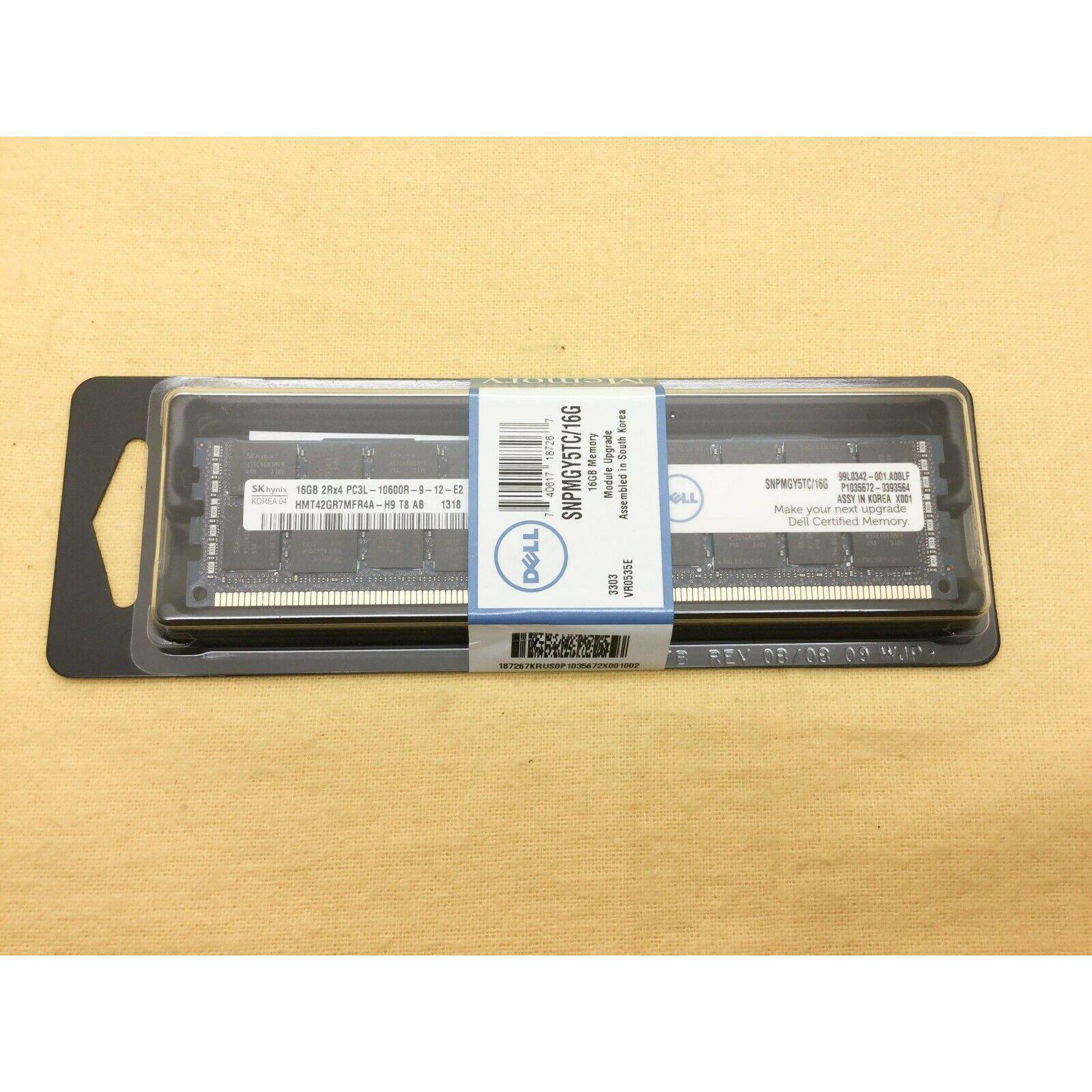 SNPMGY5TC/16G Dell 16GB (1x16GB) PC3L-10600R DDR3 1333MHz Server Memory 849064043666 - AloinfoUSA