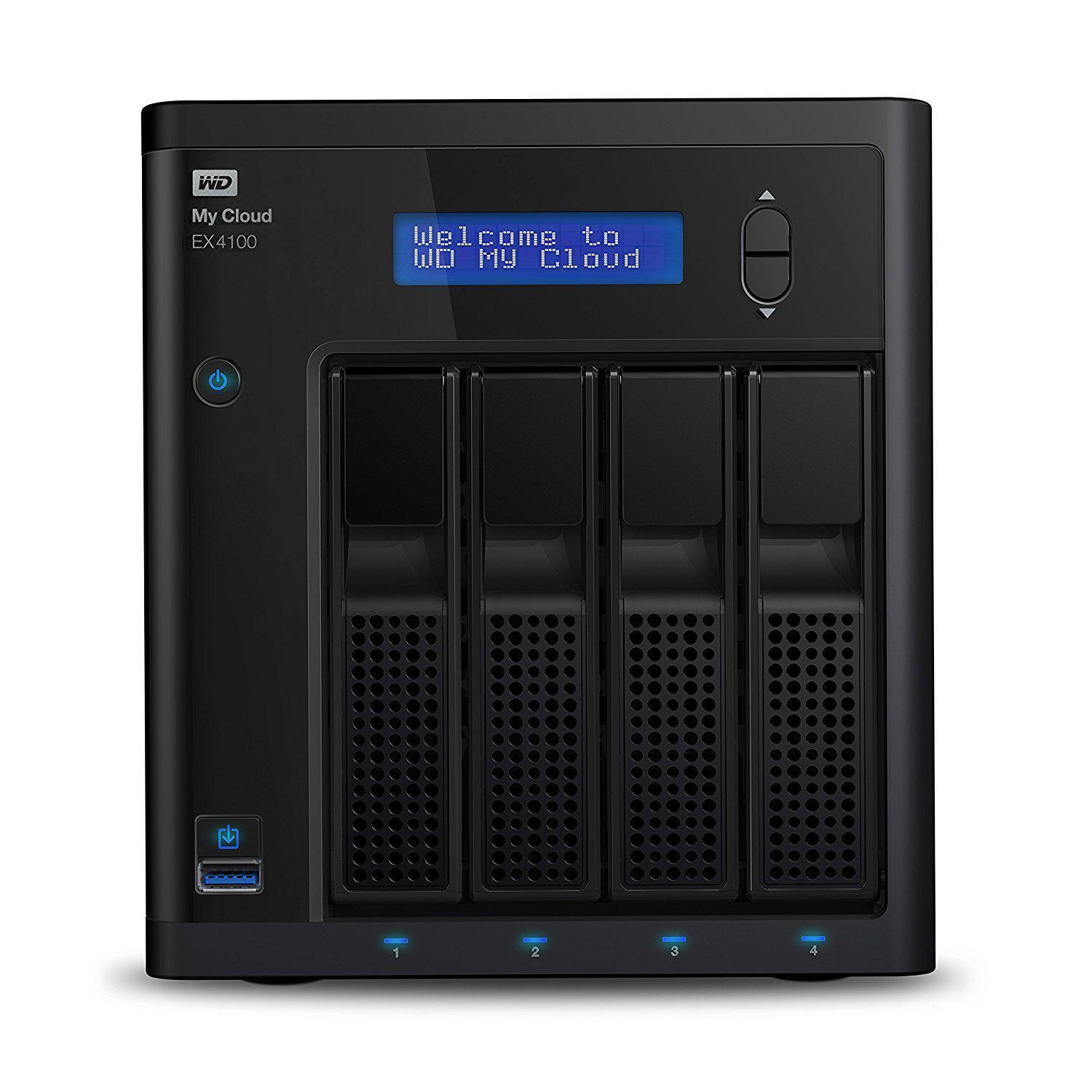 WD 16TB My Cloud EX4100 Expert Series 4-Bay Network Attached Storage - NAS - WDBWZE0160KBK-NESN - AloinfoUSA