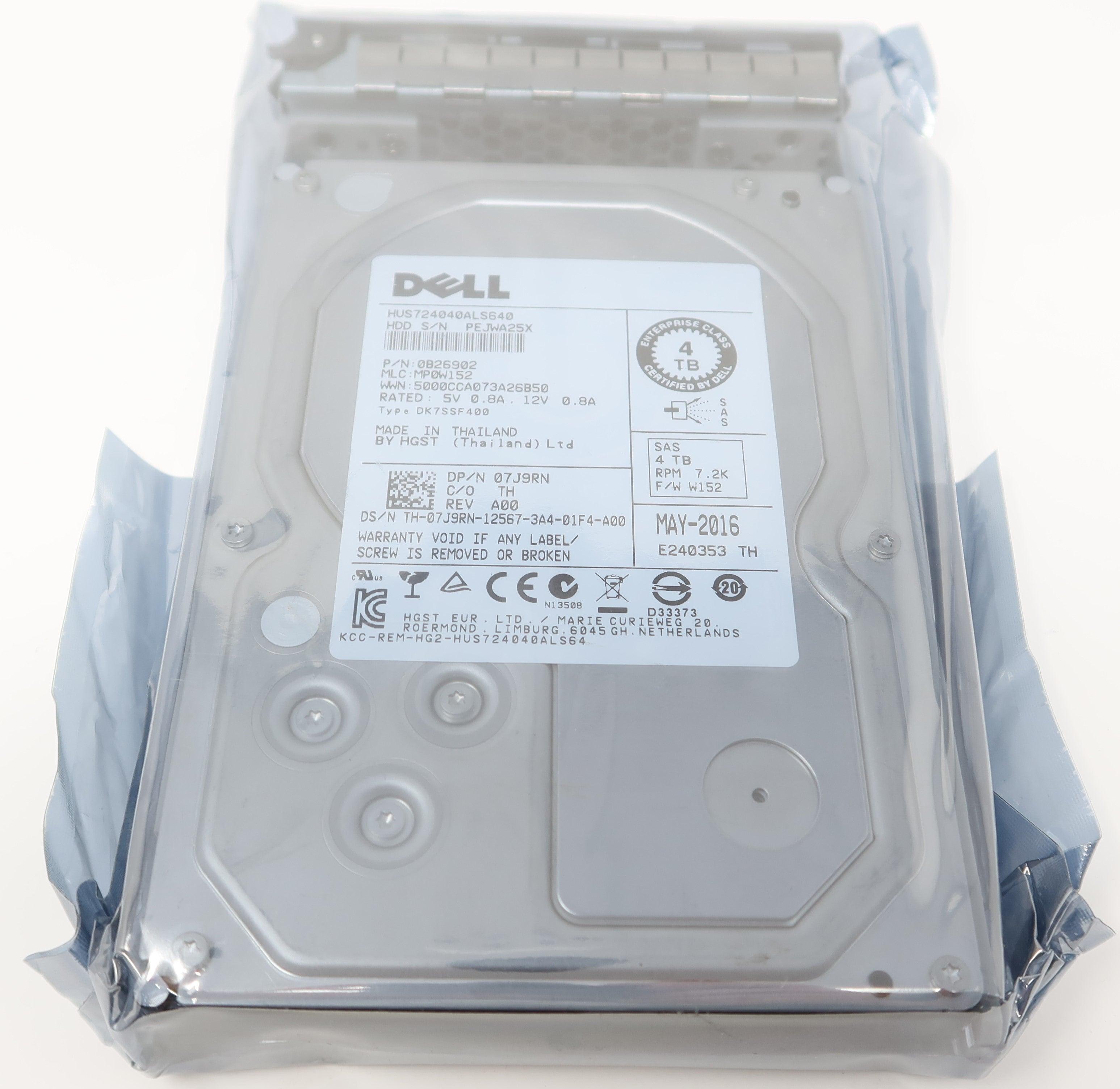 DELL 7J9RN HUS724040ALS640 4TB 7.2K 3.5" 6G SAS Hard Drive