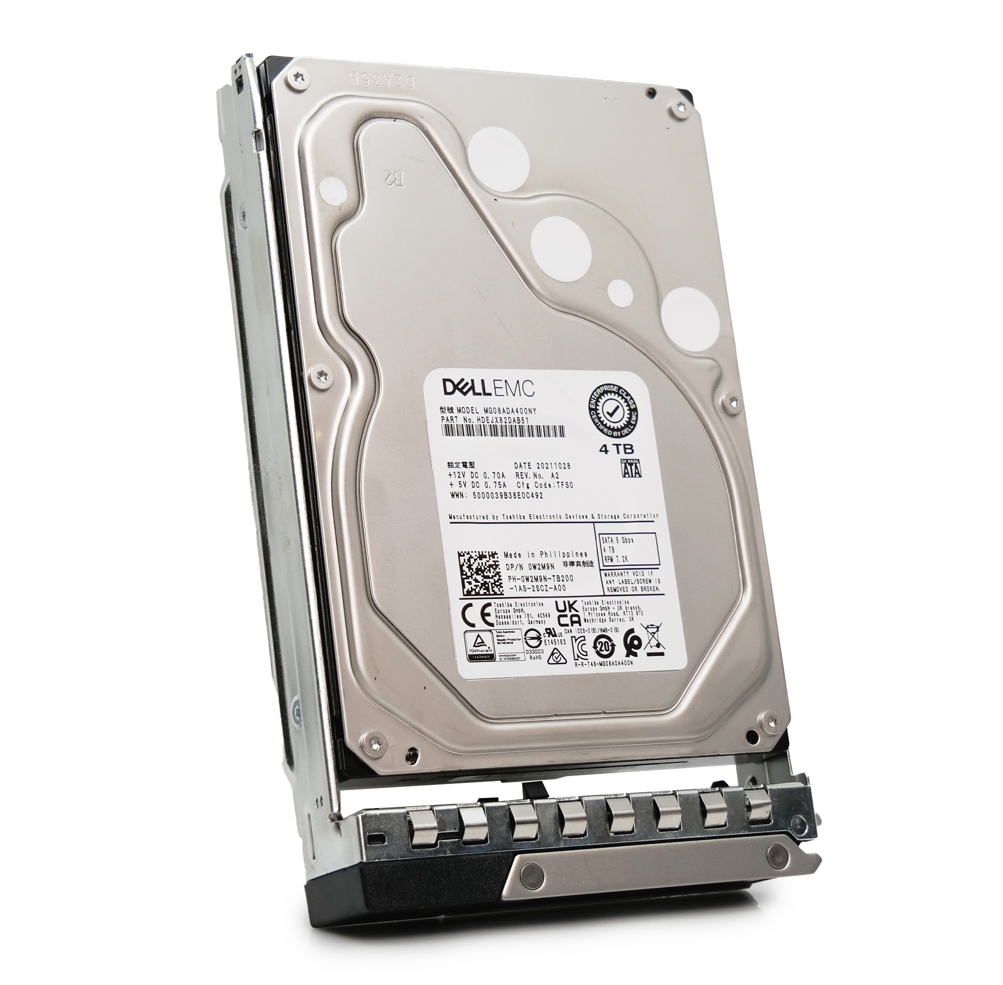 Dell G14 19W0R 4TB 7.2K RPM SATA 6Gb/s 512n 3.5in Hard Drive