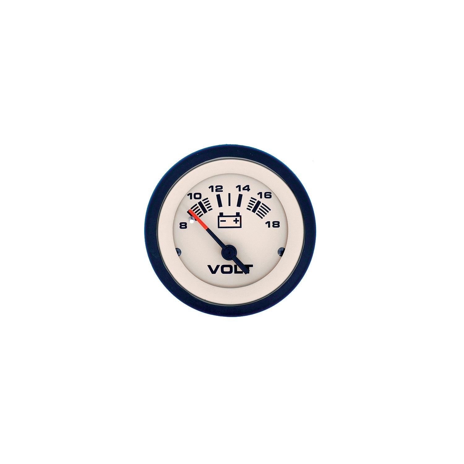 Sierra 59708P Sahara Series 2" Black & Tan 12V 8-18 VDC Voltmeter Gauge