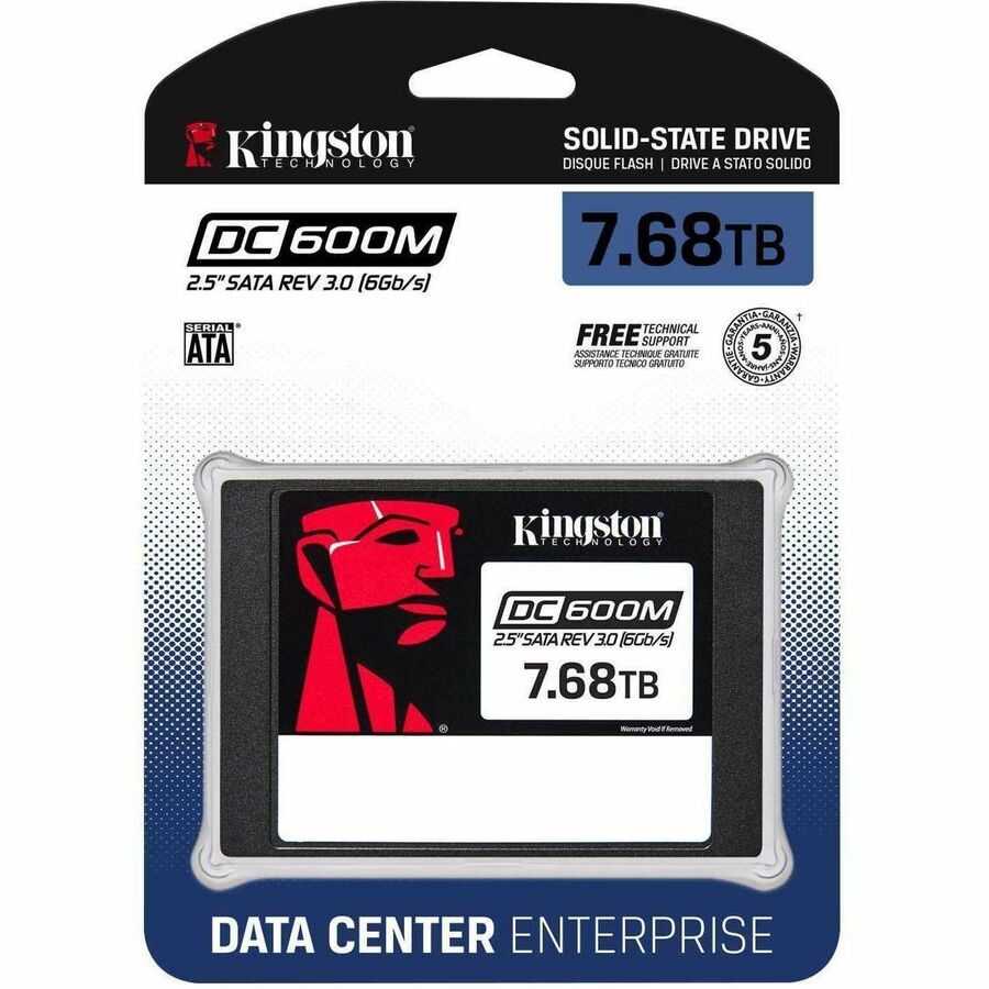 Kingston DC600M 7.50 TB Solid State Drive - 2.5" Internal - SATA (SATA/600 - Mixed Use