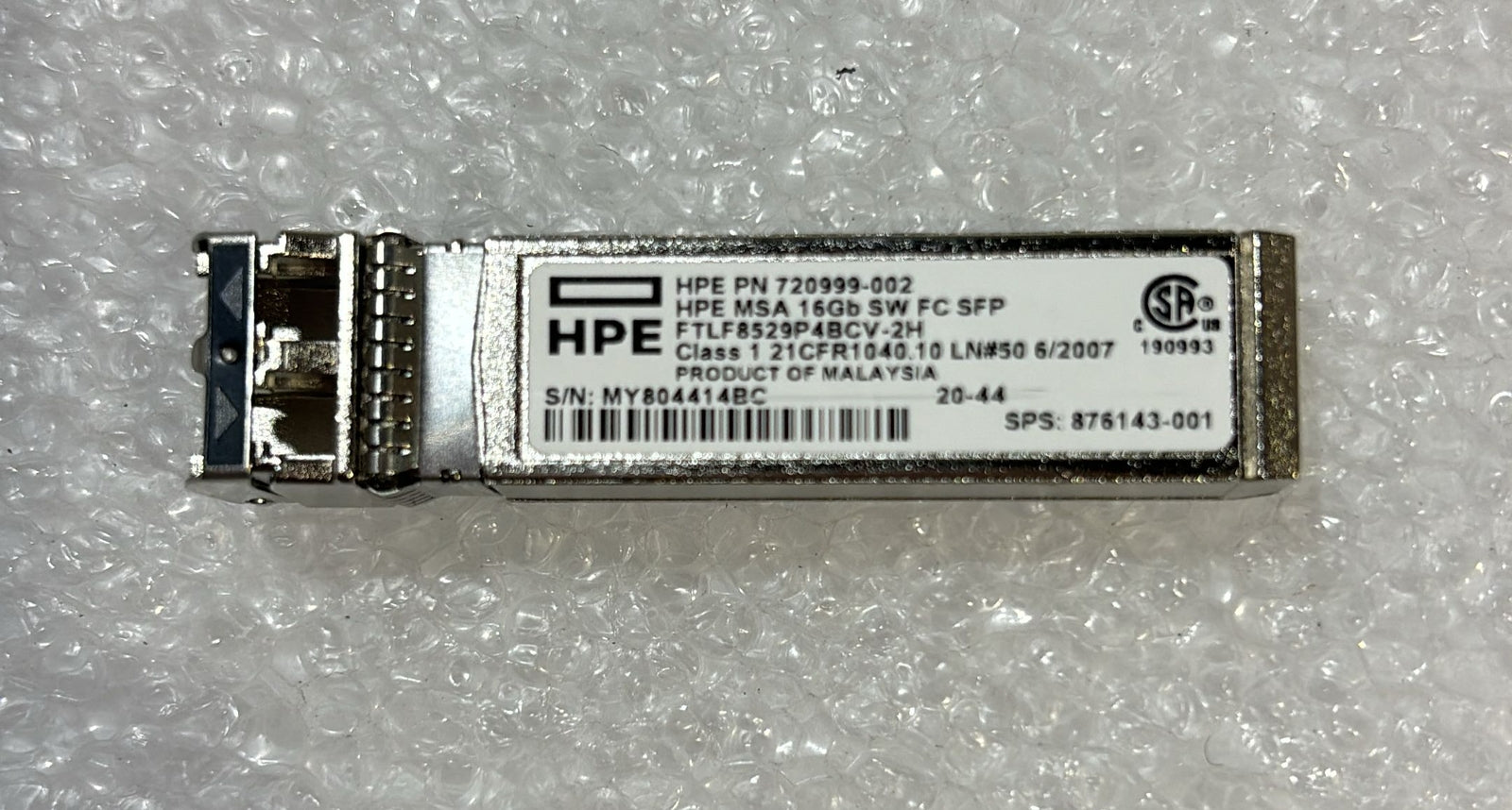 HPE C8R24B - MSA 16Gb Short Wave FC SFP 876143-001 | Alo Tech Solutions