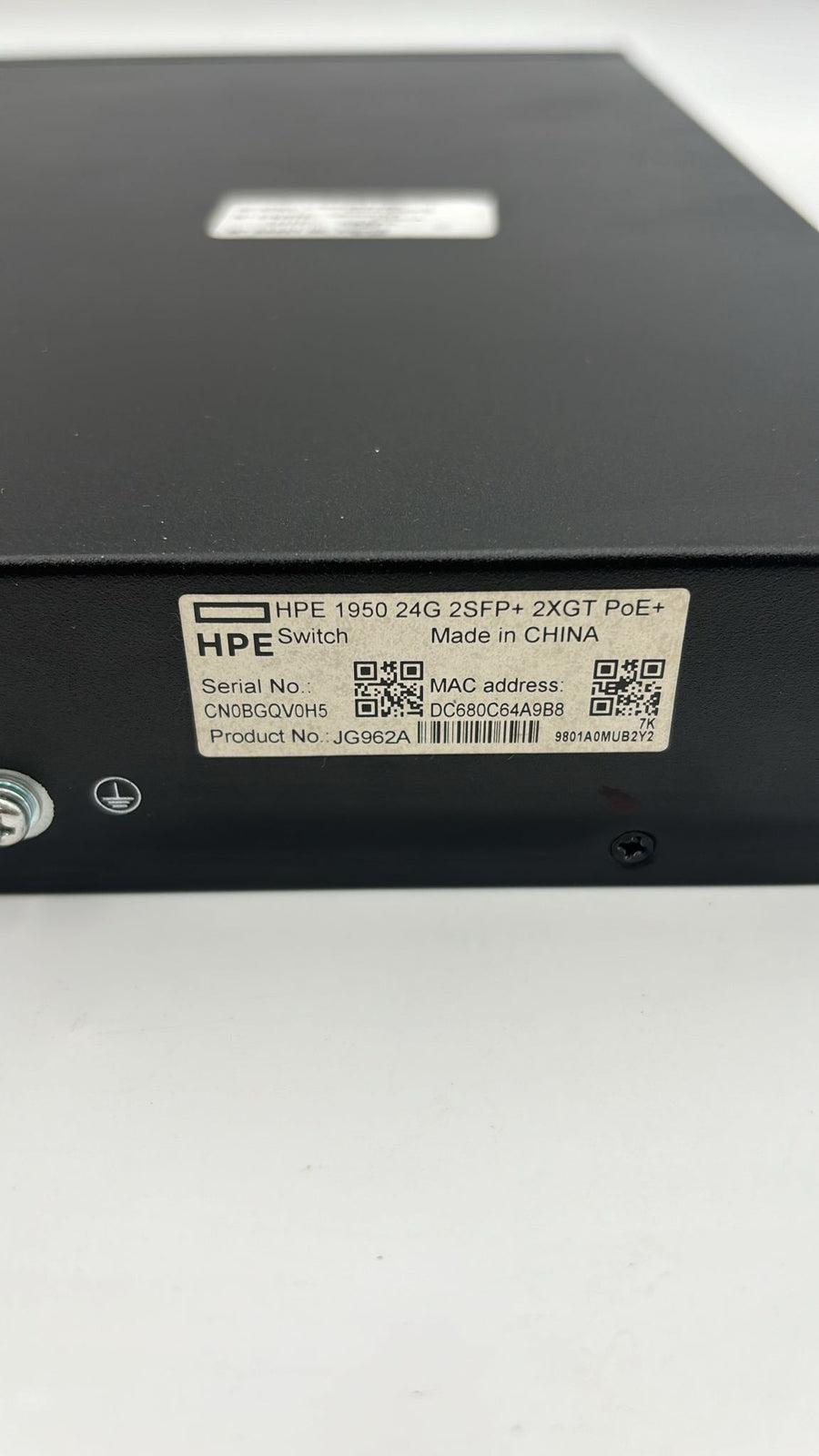 HPE JG962A OfficeConnect 1950 24G PoE+ Switch - Label | Alo Tech Solutions
