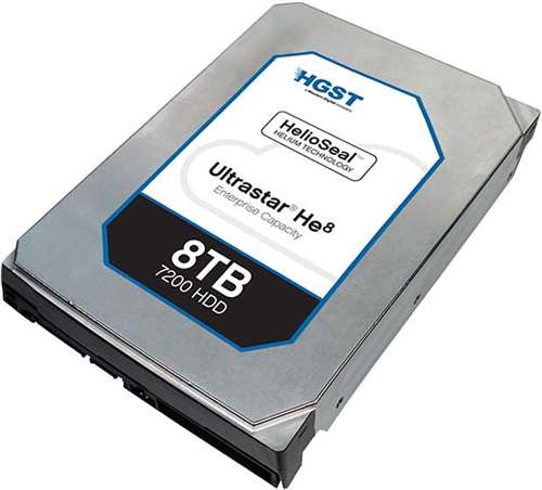 HGST 0F23657 ULTRASTAR HE8 8TB 7200RPM SAS-12GBPS 128MB BUFFER 512E SE 3.5INCH HELIUM PLATFORM ENTERPRISE HARD DRIVE. BULK . IN STOCK.