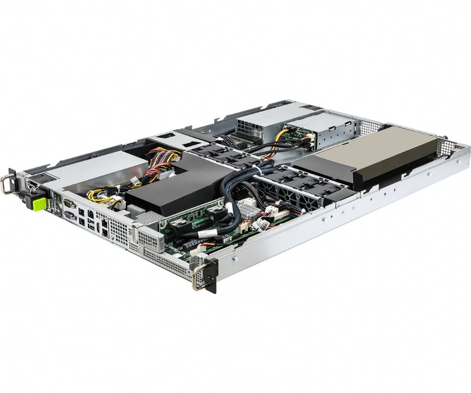 ASRock Rack 1U1G-X570/2L2T Rackmount Server Barebone - Supports Single AMD Ryzen 5000 Series CPU - 1x Full Height GPU Support - Front IO - Single PSU