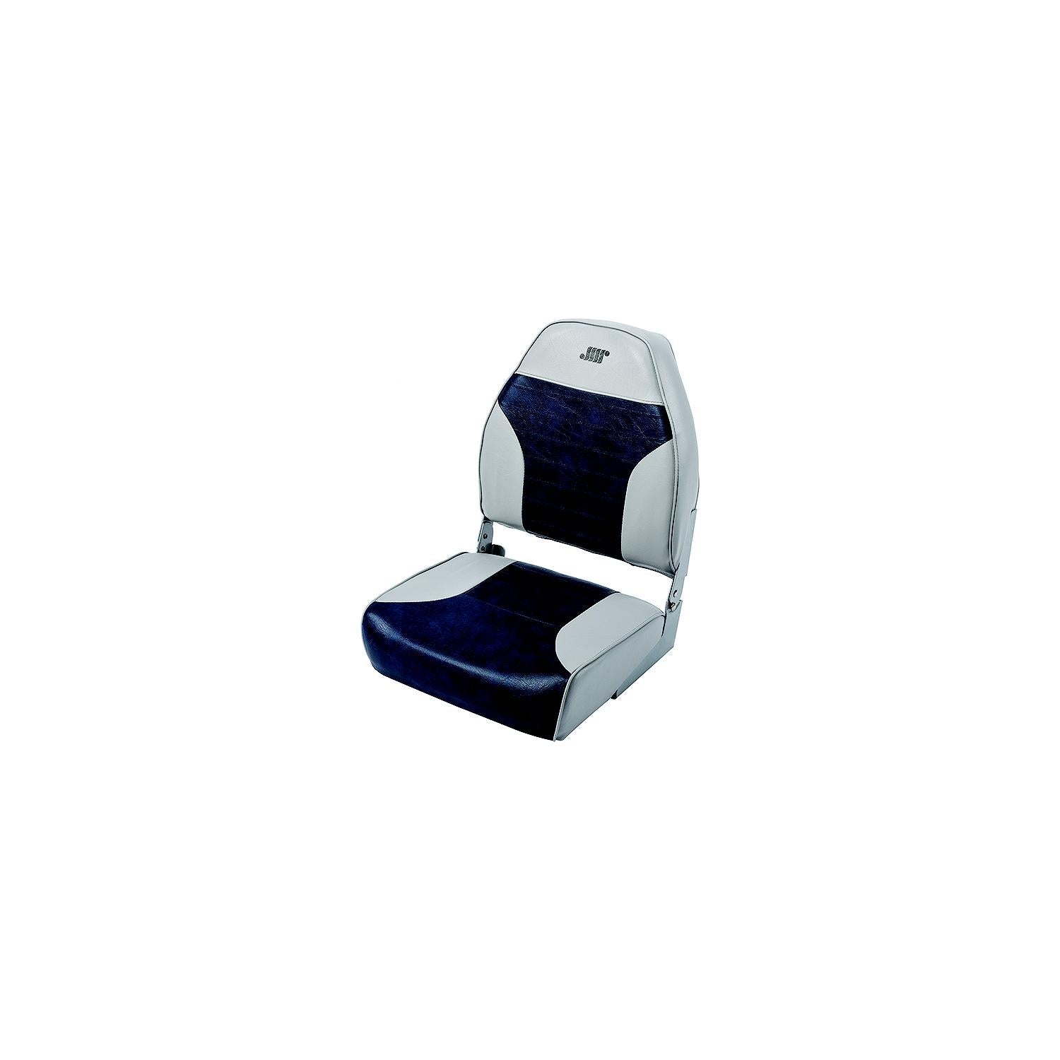 Wise Seats 8WD588PLS-664 Wise Mid Back Fishing Seat, Gray/Charcoal