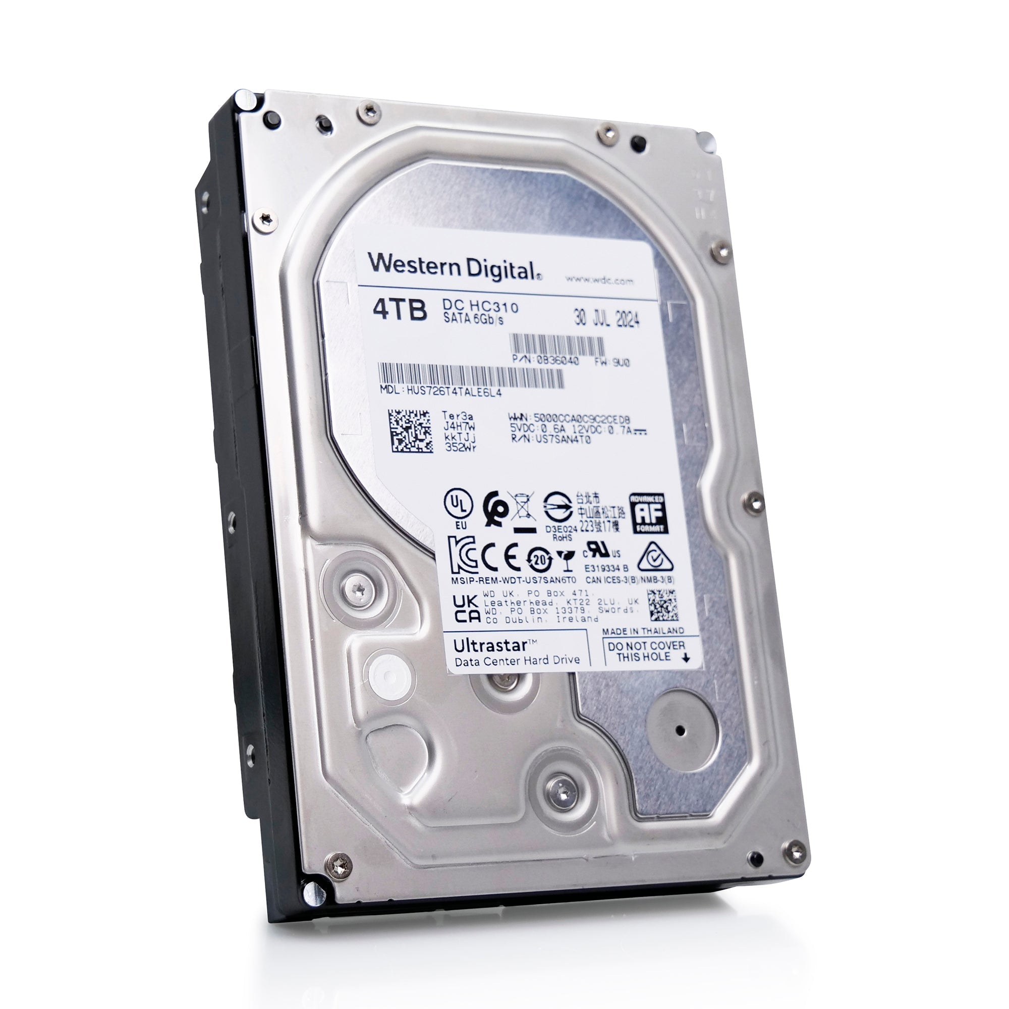 Western Digital Ultrastar DC HC310 HUS726T4TALE6L4 0B36040 4TB 7.2K RPM SATA 6Gb/s 512e 3.5in Hard Drive