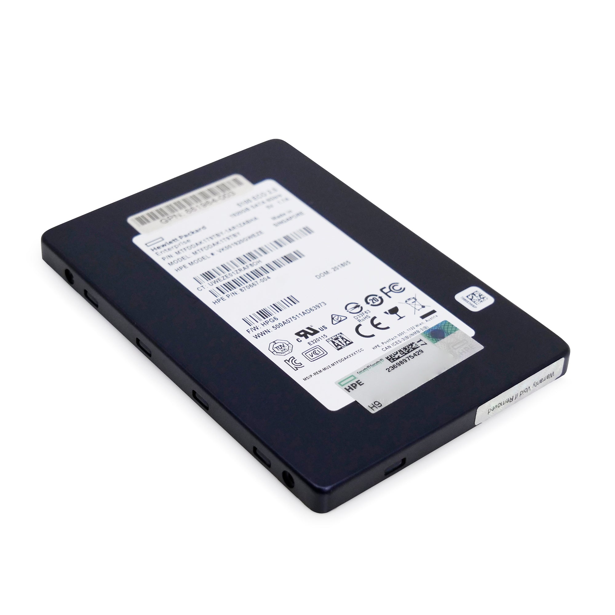 HP MTFDDAK1T9TBY 1.92TB SATA 6Gb/s 3D TLC 2.5in Refurbished SSD