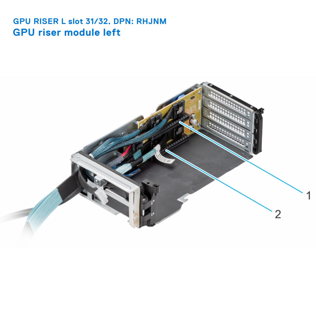 RHJNM — GPU Riser Left | Dell PowerEdge R750xa