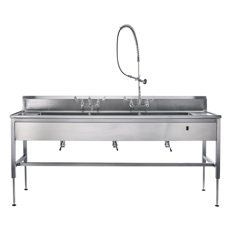 Blickman Decontamination Station 116"W x 26 1/2"D