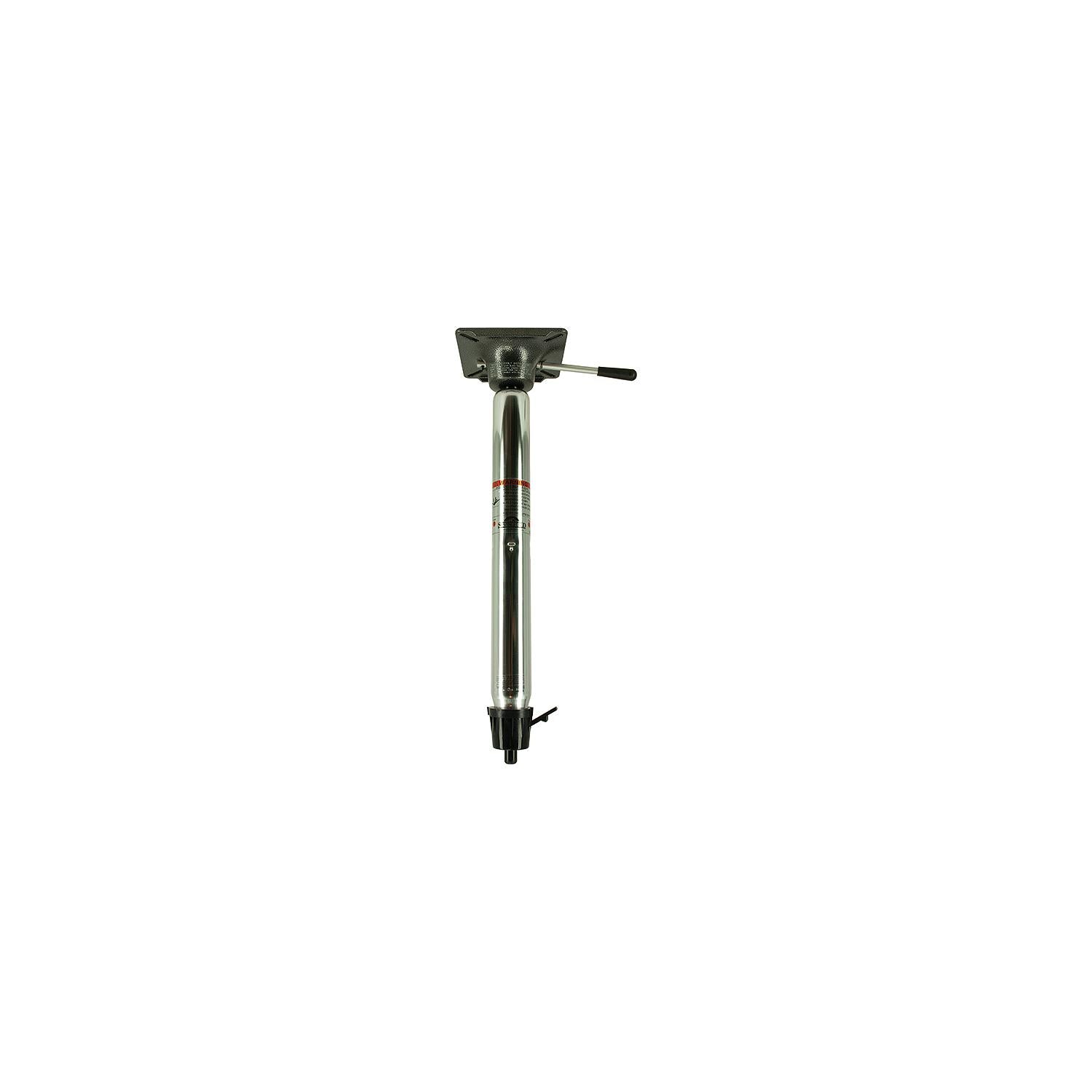 Springfield 1602016 Taper-Lock 2-3/8" Power-Rise Stand-Up Pedestal 22.5" to, 29.5", Brite Dip Finish
