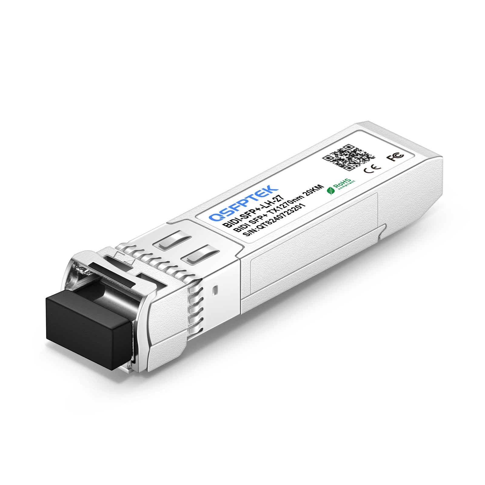 Módulo Transceptor Cisco Compatível 10GBASE-BX20-U BiDi SFP+ 1270nm-TX/1330nm-RX 20km DDM Simplex LC SMF