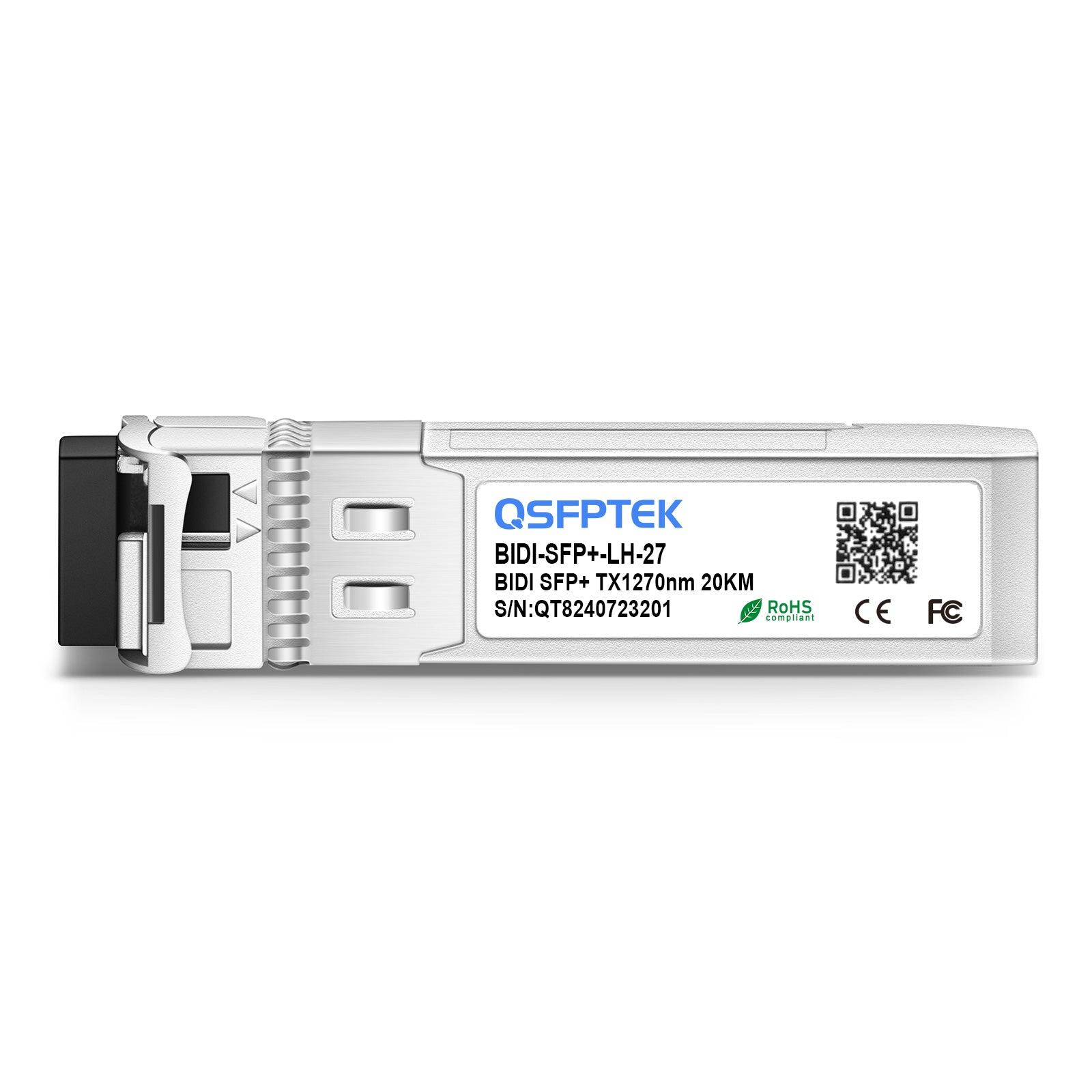 Módulo Transceptor Cisco Compatível 10GBASE-BX20-U BiDi SFP+ 1270nm-TX/1330nm-RX 20km DDM Simplex LC SMF